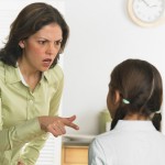 Image: Mother scolding her daughter