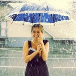Woman-under-Umbrella-Shower-Rain