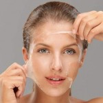 Egg white mask against wrinkles