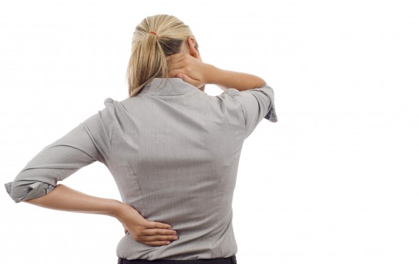 Woman with back pain