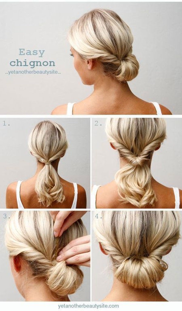 Quick-Hairstyle-Tutorials-For-Office-Women-1