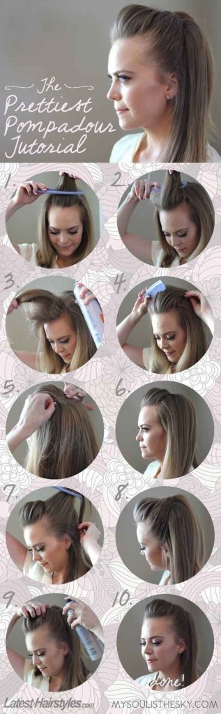 Quick-Hairstyle-Tutorials-For-Office-Women-8