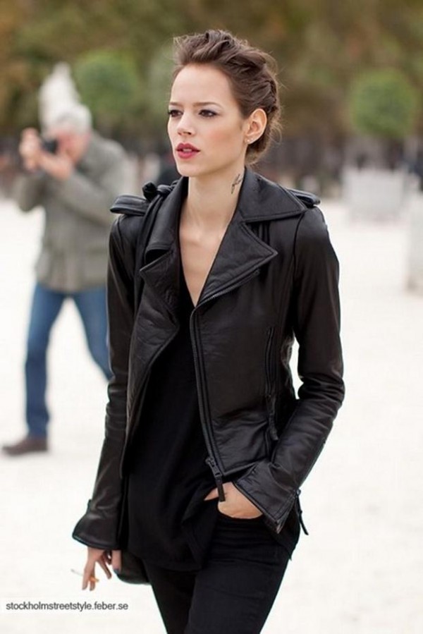 Black-leather-jacket