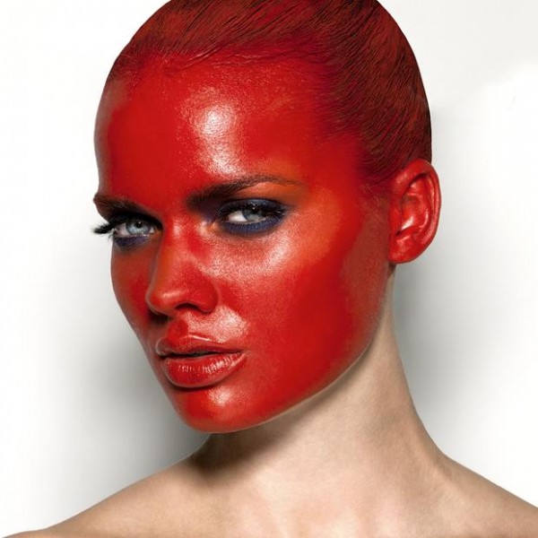 red-facepaint