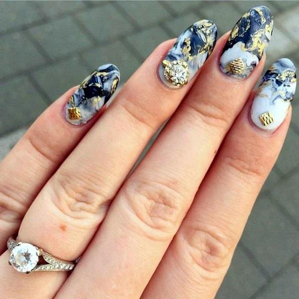 Marble-Nail-Art-Designs-14