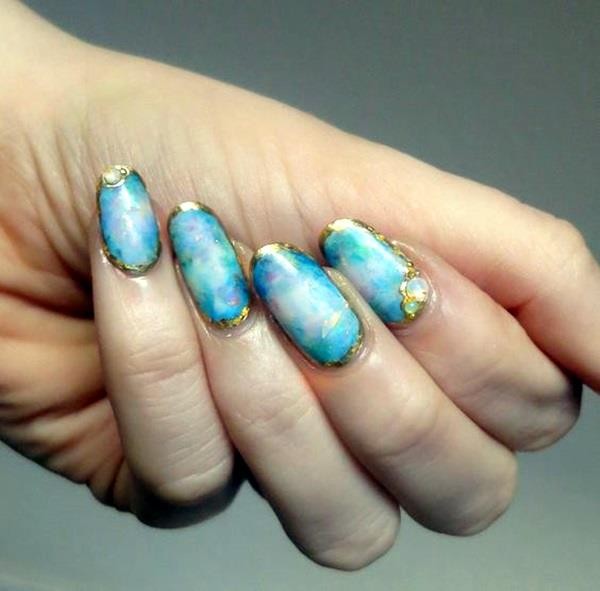 Marble-Nail-Art-Designs-17