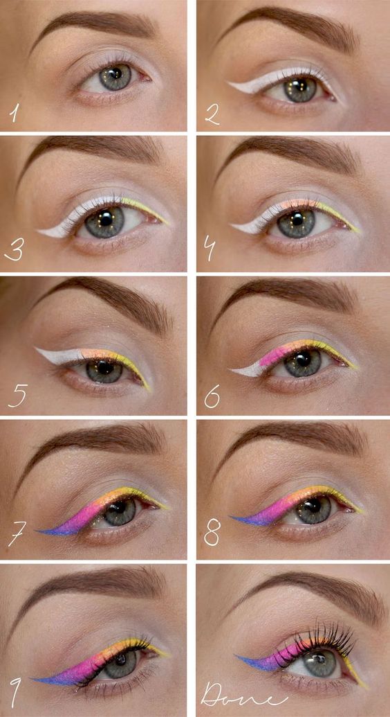10-Pastel-Rainbow-Eyeliner-Flick
