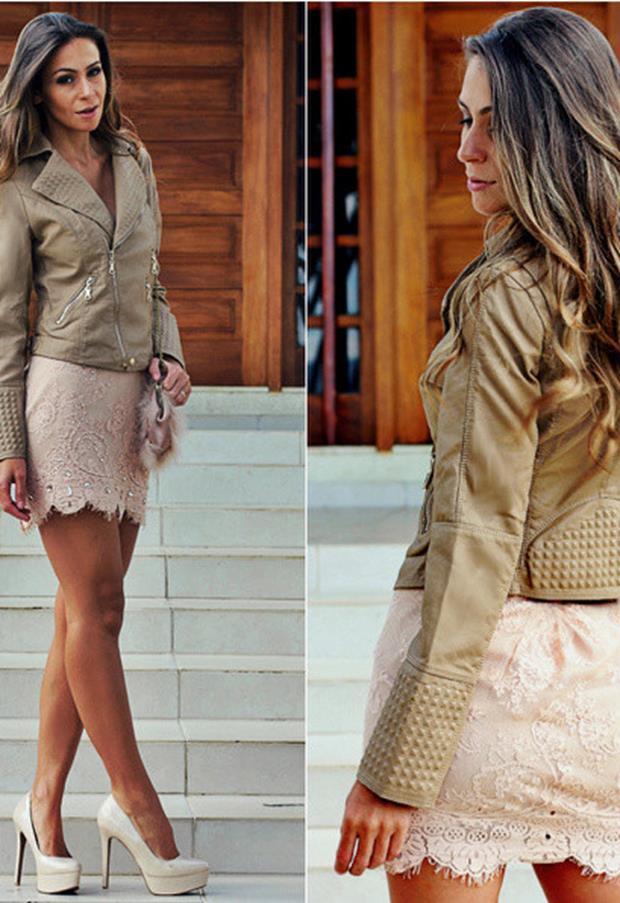 Lace-Skirt-Outfit-with-Leather-Jacket