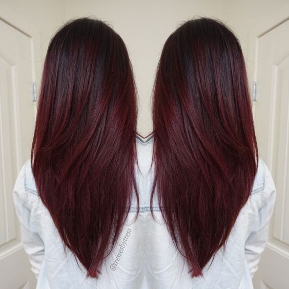 V-Haircuts-for-Long-Hair-Dark-Red-Violet-Plum-Ombre-Balayage-Winter-Hair-Colors-2016-2017