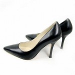 Womens-Wholesale-Dress-Shoes-Black-Genuine-Leather-Shoes-Brand-Pointed-Toe-Pumps-High-Heels (Custom)
