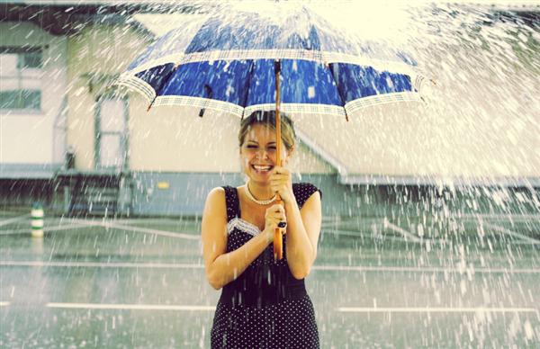 Woman-under-Umbrella-Shower-Rain
