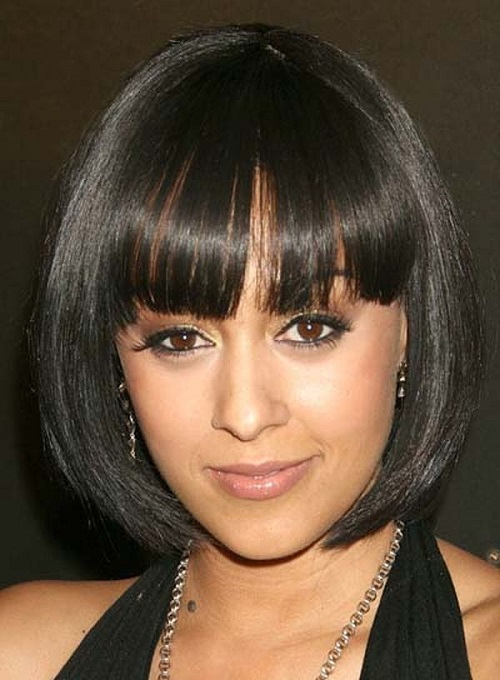 Bob  African American Women Hairstyles with Bangs