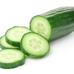 Cucumber on White