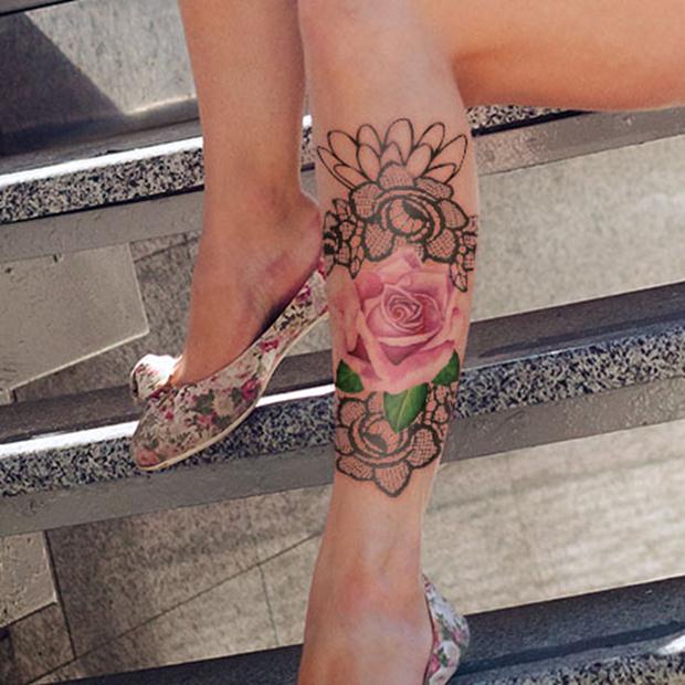 floral-lace-tattoo-on-leg