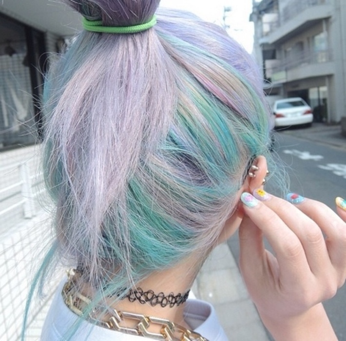 Pastel-Grunge-Multi-Colored-Hairstyle