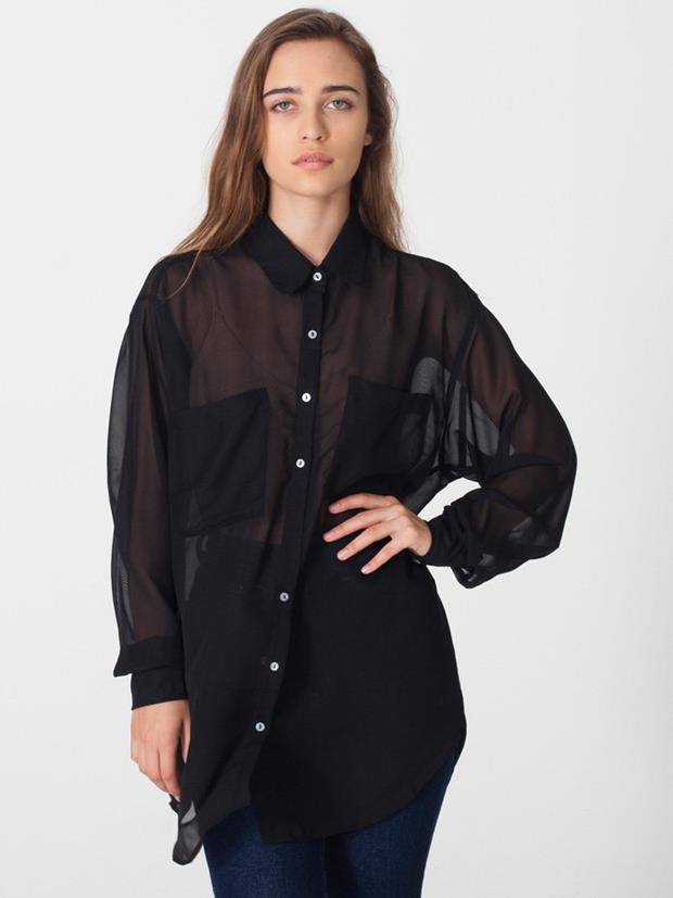 american-apparel-chiffon-oversized-button-up